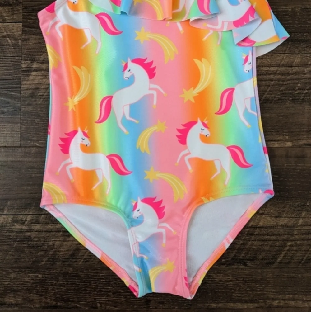 NWT H&M Unicorn Ruffle Swimsuit